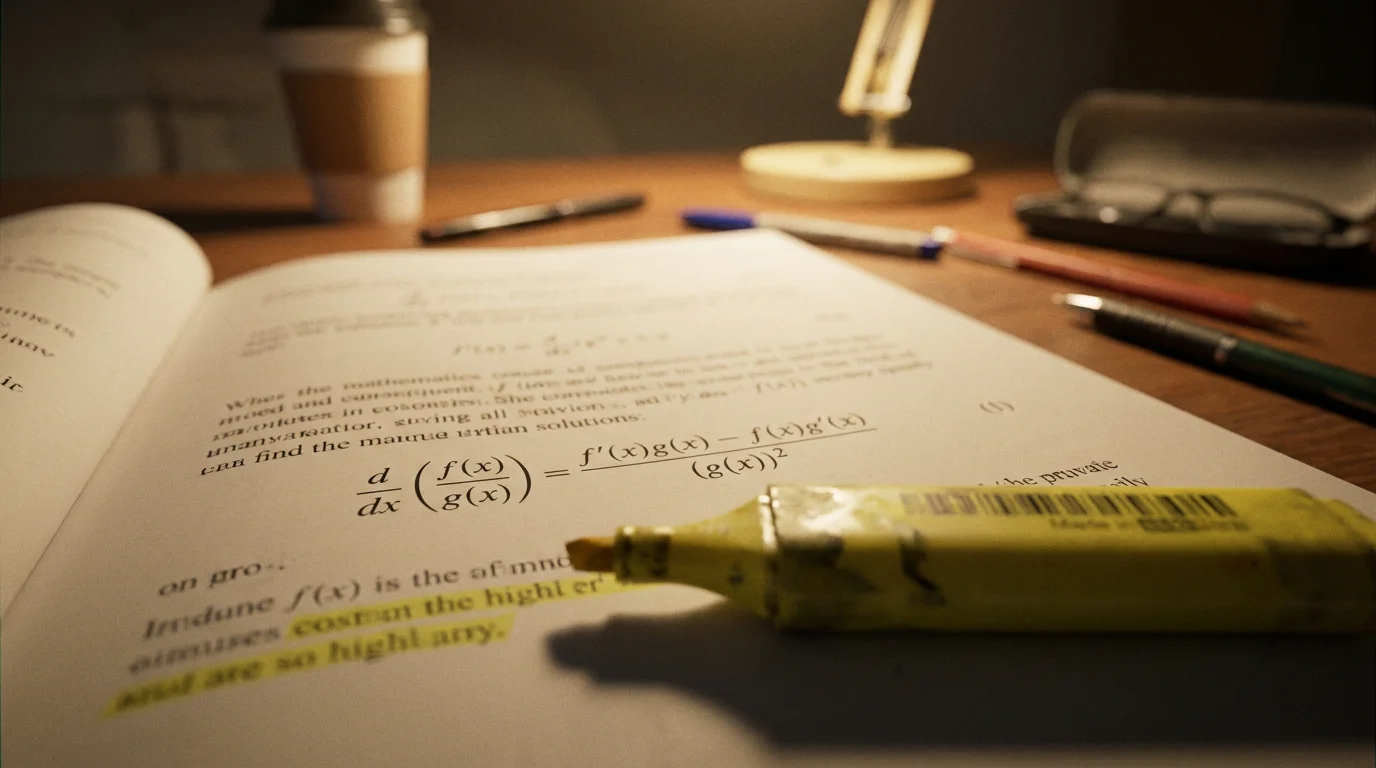 Close-up of a printed document showing a dead heat payout reduction formula