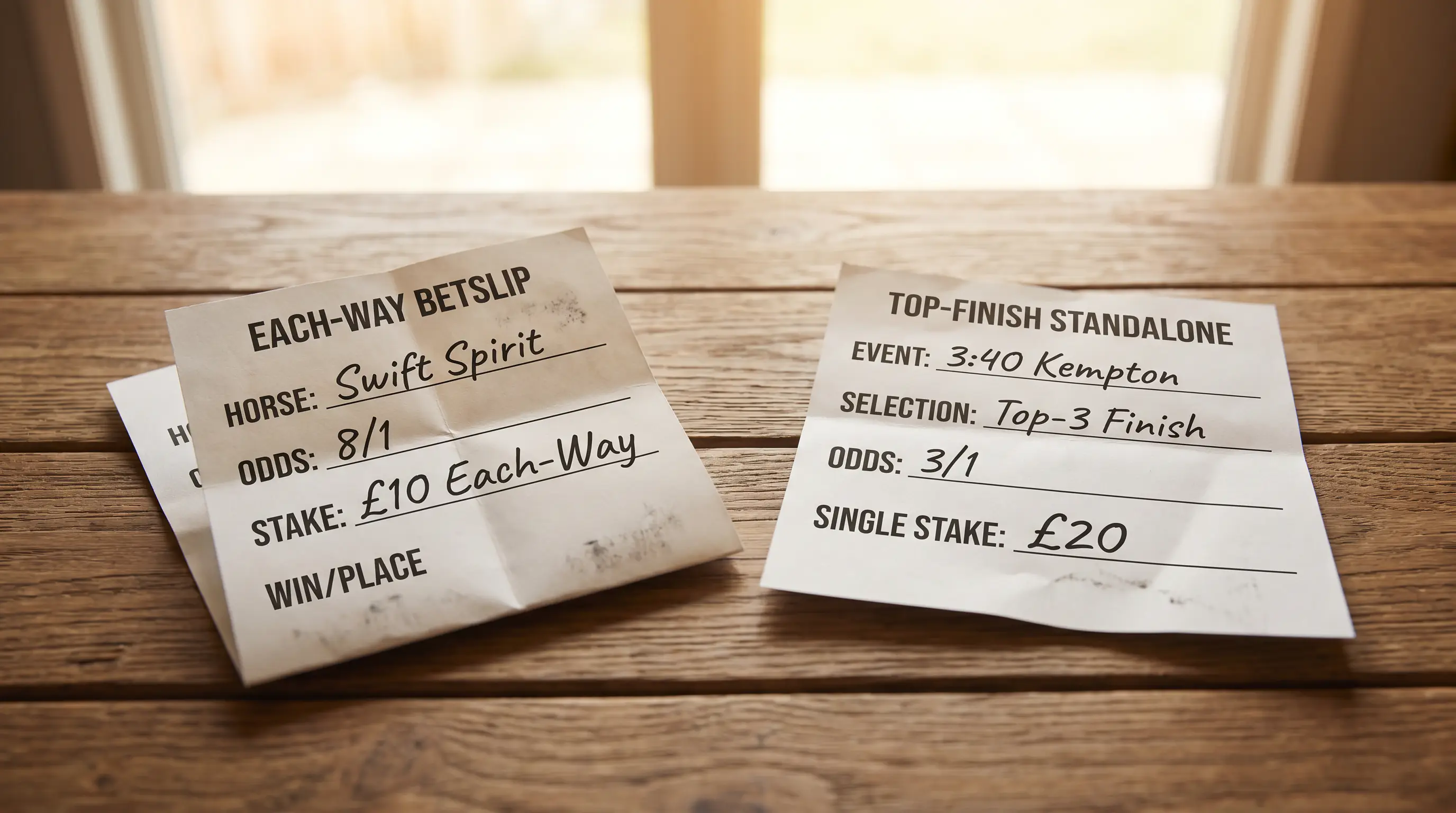 Comparison of two betting approaches displayed side by side showing different payout structures