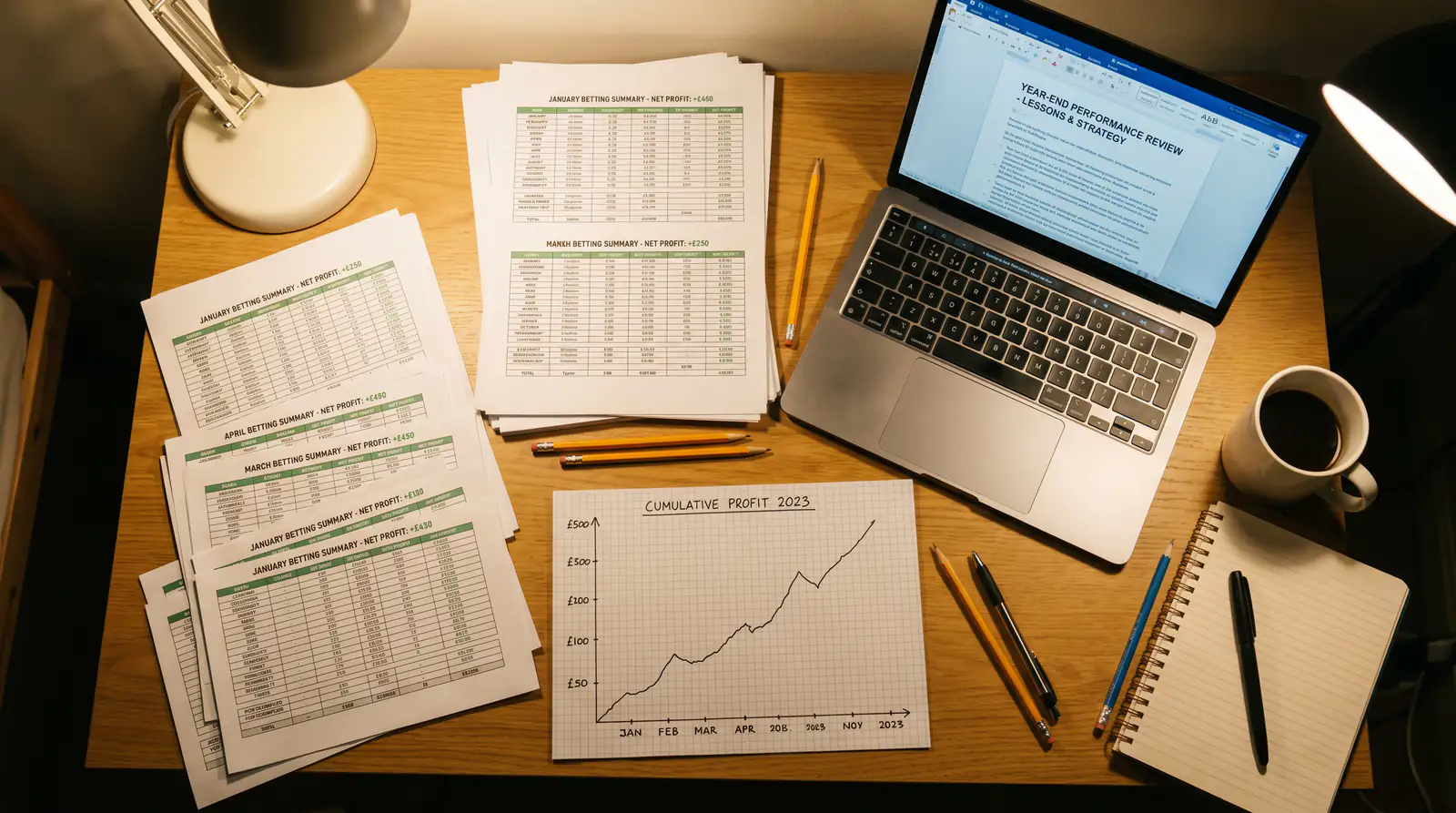 End-of-season review of golf betting records showing calibration analysis